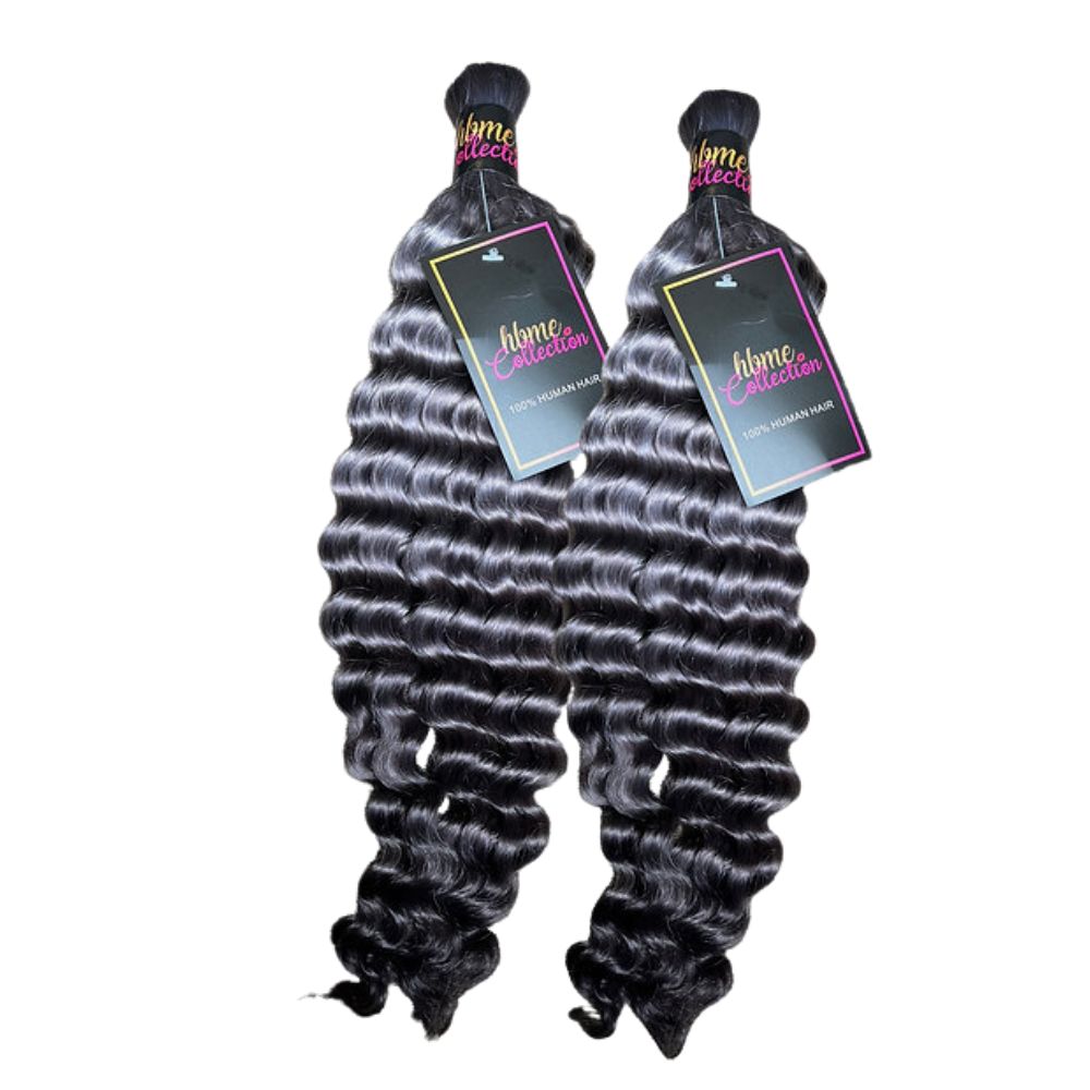 2 BUNDLES DEAL FLORISSANTE BULK BRAIDING HUMAN HAIR(custom colored)