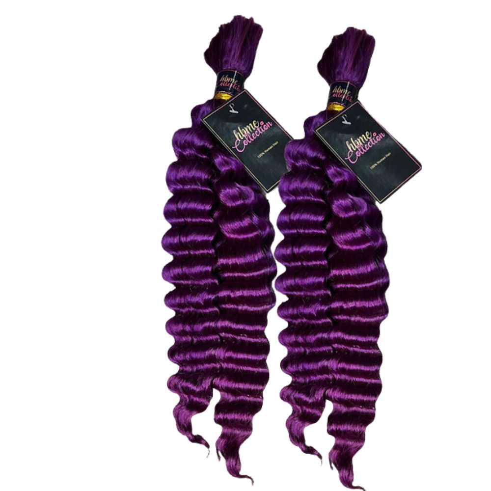 2 BUNDLES DEAL FLORISSANTE BULK BRAIDING HUMAN HAIR(custom colored)