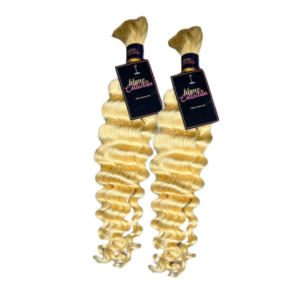 2 BUNDLES DEAL FLORISSANTE BULK BRAIDING HUMAN HAIR(custom colored)