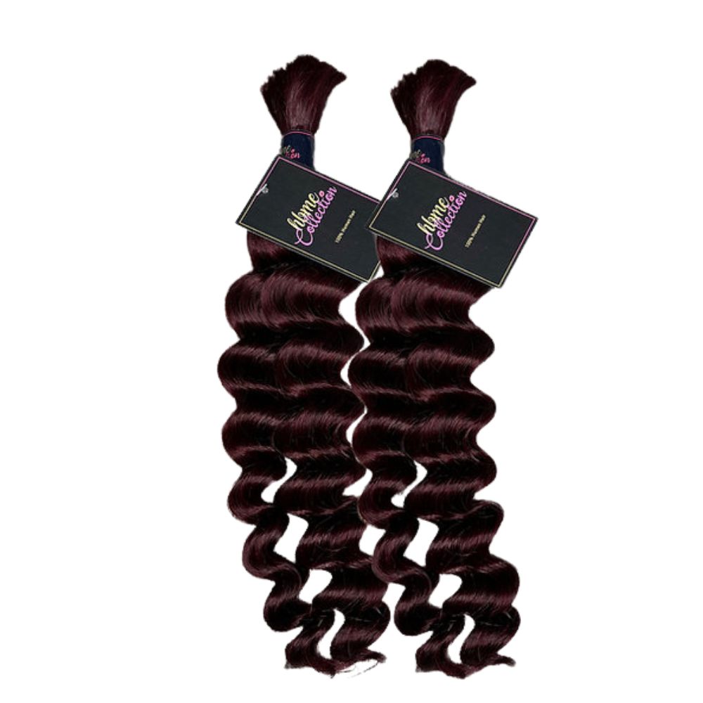 2 BUNDLES DEAL FLORISSANTE BULK BRAIDING HUMAN HAIR(custom colored)