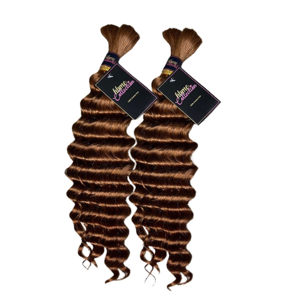 2 BUNDLES DEAL FLORISSANTE BULK BRAIDING HUMAN HAIR(custom colored)