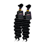 2 BUNDLES DEAL FLORISSANTE BULK BRAIDING HUMAN HAIR(custom colored)