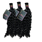 3 BUNDLES DEAL FLORISSANTE BULK BRAIDING HUMAN HAIR (#1B natural color)