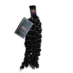 FLORISSANTE BULK BRAIDING HUMAN HAIR (#1B natural color)