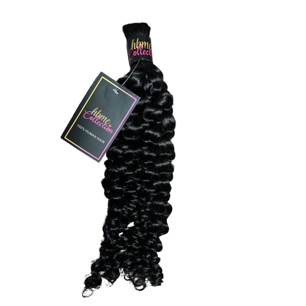 FLORISSANTE BULK BRAIDING HUMAN HAIR (#1B natural color)