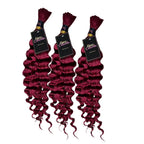 3 BUNDLES DEAL FLORISSANTE BULK BRAIDING HUMAN HAIR(custom colored)