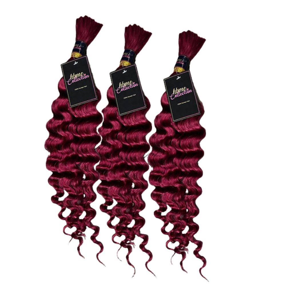 3 BUNDLES DEAL FLORISSANTE BULK BRAIDING HUMAN HAIR(custom colored)