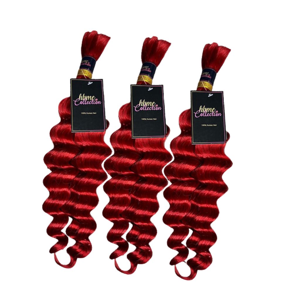 3 BUNDLES DEAL FLORISSANTE BULK BRAIDING HUMAN HAIR(custom colored)