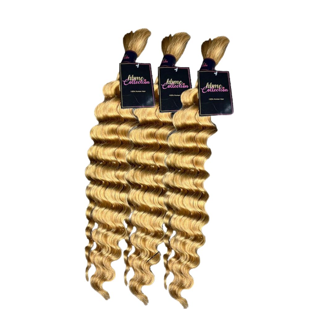 3 BUNDLES DEAL FLORISSANTE BULK BRAIDING HUMAN HAIR(custom colored)