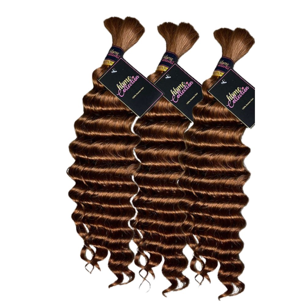 3 BUNDLES DEAL FLORISSANTE BULK BRAIDING HUMAN HAIR(custom colored)