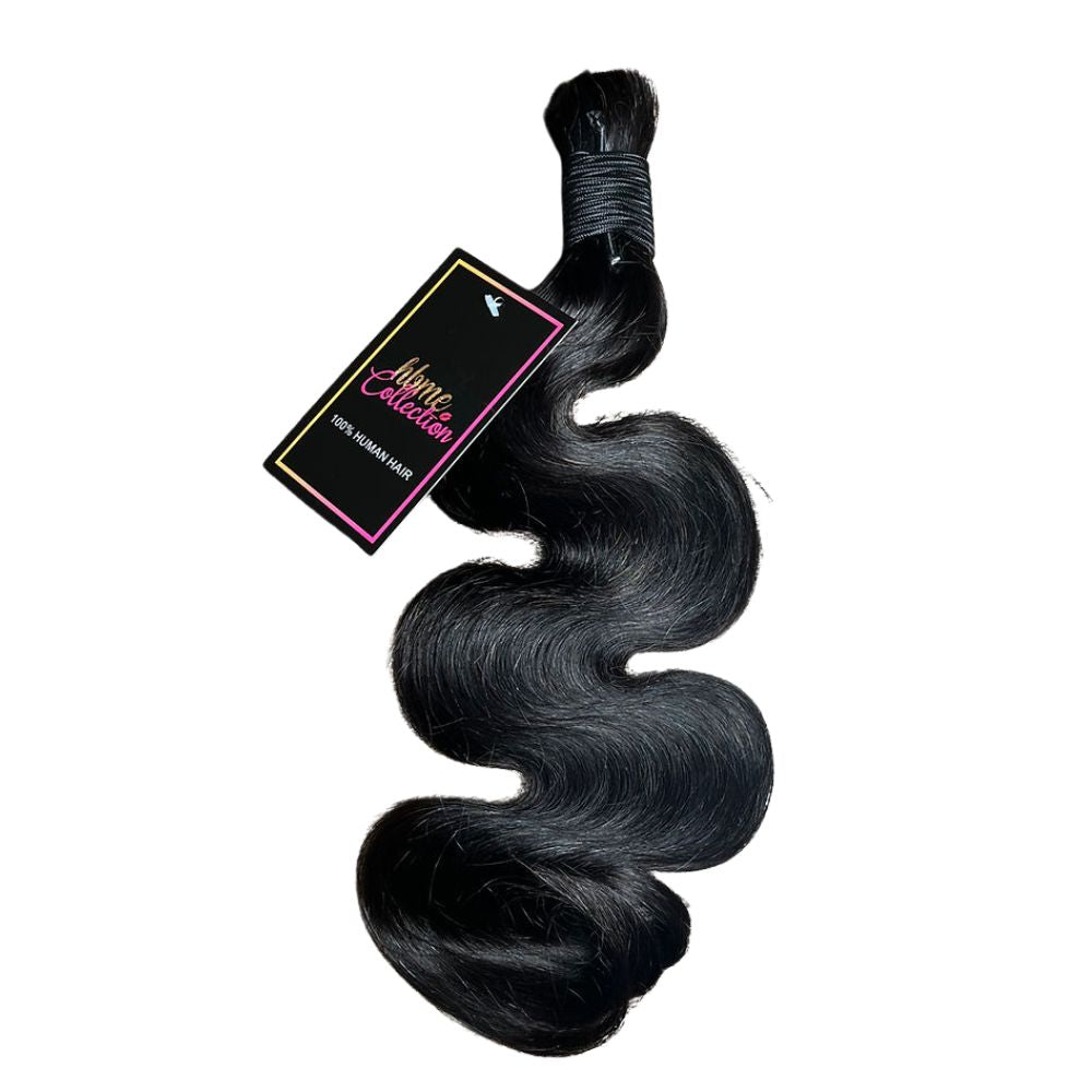 FLORISSANTE BULK BRAIDING HUMAN HAIR (#1B natural color)