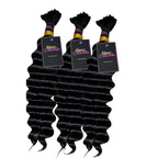 3 BUNDLES DEAL FLORISSANTE BULK BRAIDING HUMAN HAIR(custom colored)