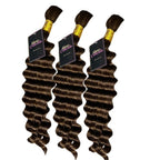 3 BUNDLES DEAL FLORISSANTE BULK BRAIDING HUMAN HAIR(custom colored)