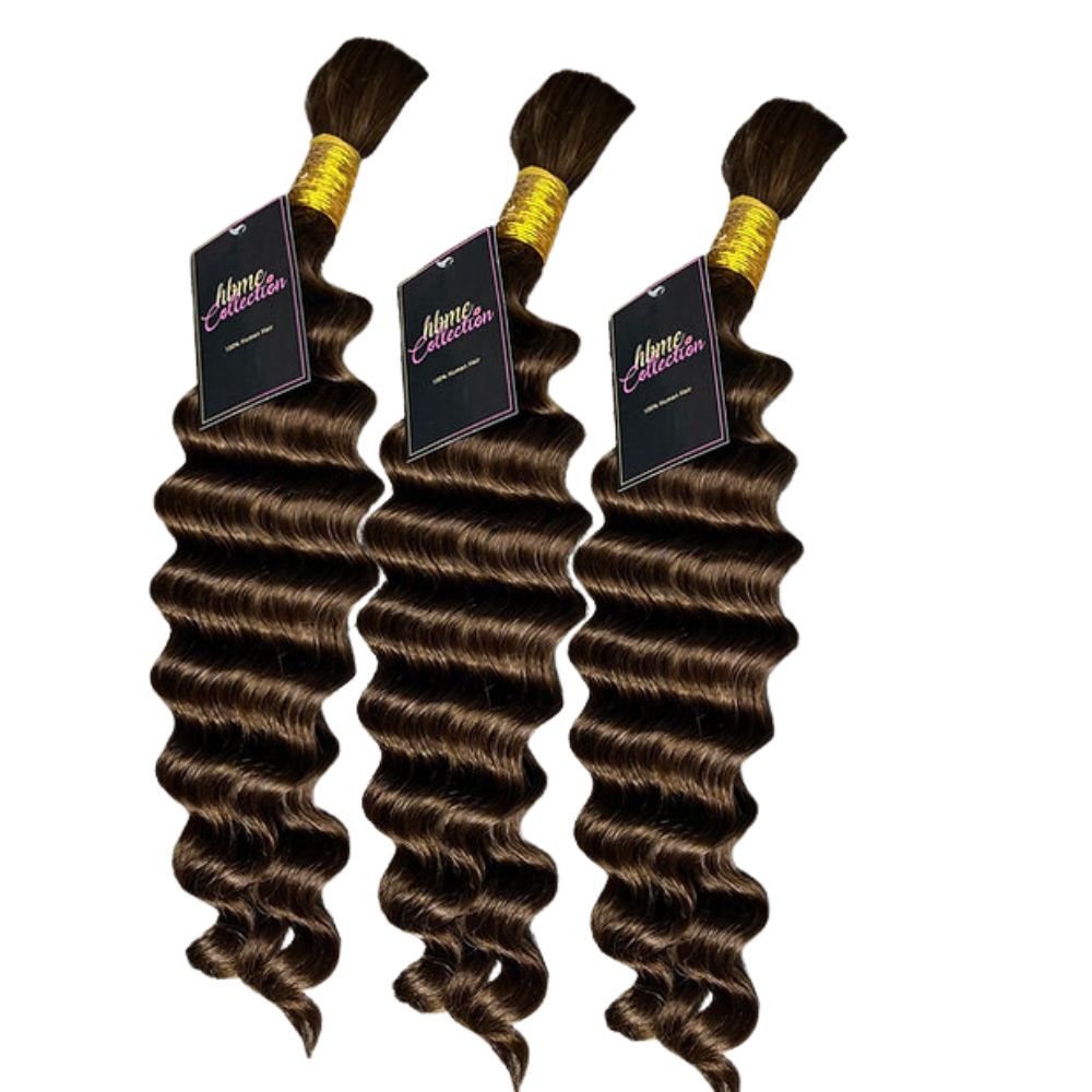 3 BUNDLES DEAL FLORISSANTE BULK BRAIDING HUMAN HAIR(custom colored)