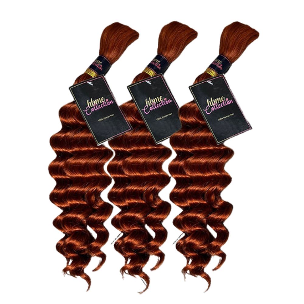 3 BUNDLES DEAL FLORISSANTE BULK BRAIDING HUMAN HAIR(custom colored)