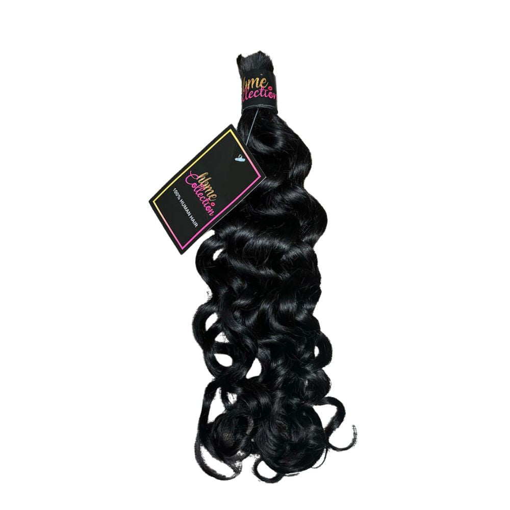 FLORISSANTE BULK BRAIDING HUMAN HAIR (#1B natural color)