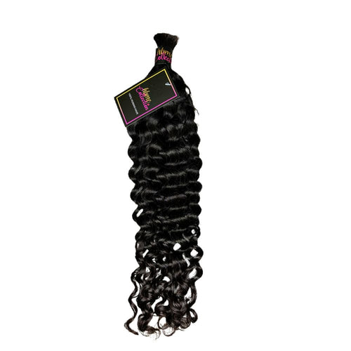 FLORISSANTE BULK BRAIDING HUMAN HAIR (#1B natural color)