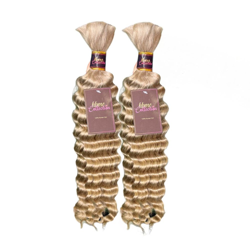 2 BUNDLES DEAL FLORISSANTE BULK BRAIDING HUMAN HAIR(custom colored)