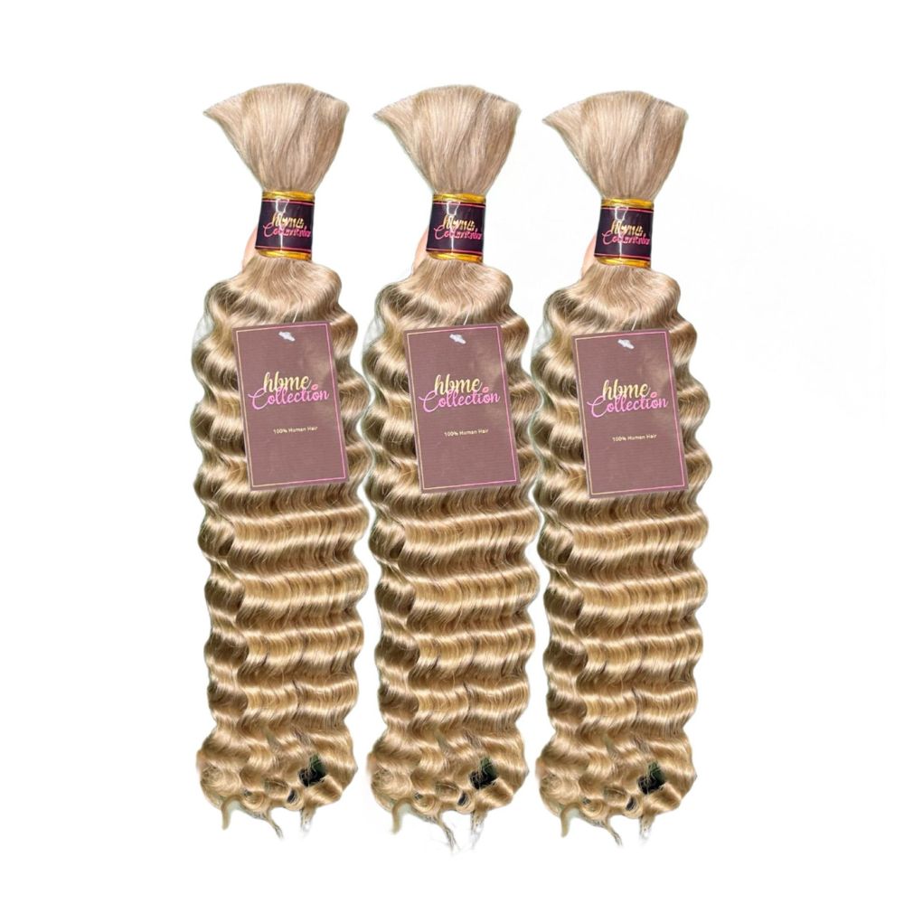 3 BUNDLES DEAL FLORISSANTE BULK BRAIDING HUMAN HAIR(custom colored)