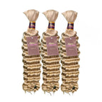 3 BUNDLES DEAL FLORISSANTE BULK BRAIDING HUMAN HAIR(custom colored)