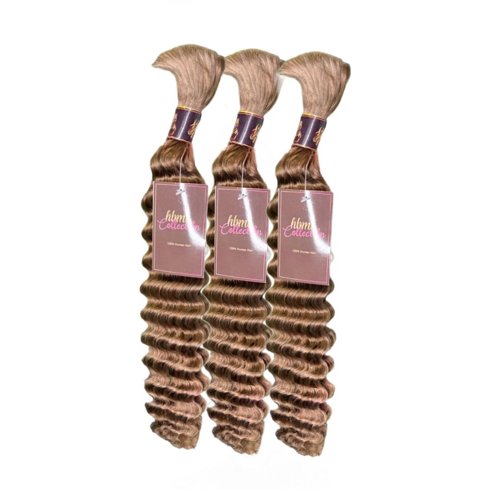 3 BUNDLES DEAL FLORISSANTE BULK BRAIDING HUMAN HAIR(custom colored)