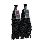 2 BUNDLES DEAL FLORISSANTE BULK BRAIDING HUMAN HAIR (#1B natural color)