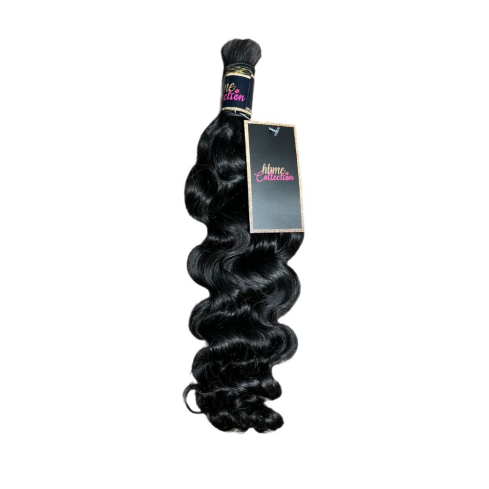 FLORISSANTE BULK BRAIDING HUMAN HAIR (#1B natural color)