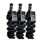3 BUNDLES DEAL FLORISSANTE BULK BRAIDING HUMAN HAIR (#1B natural color)