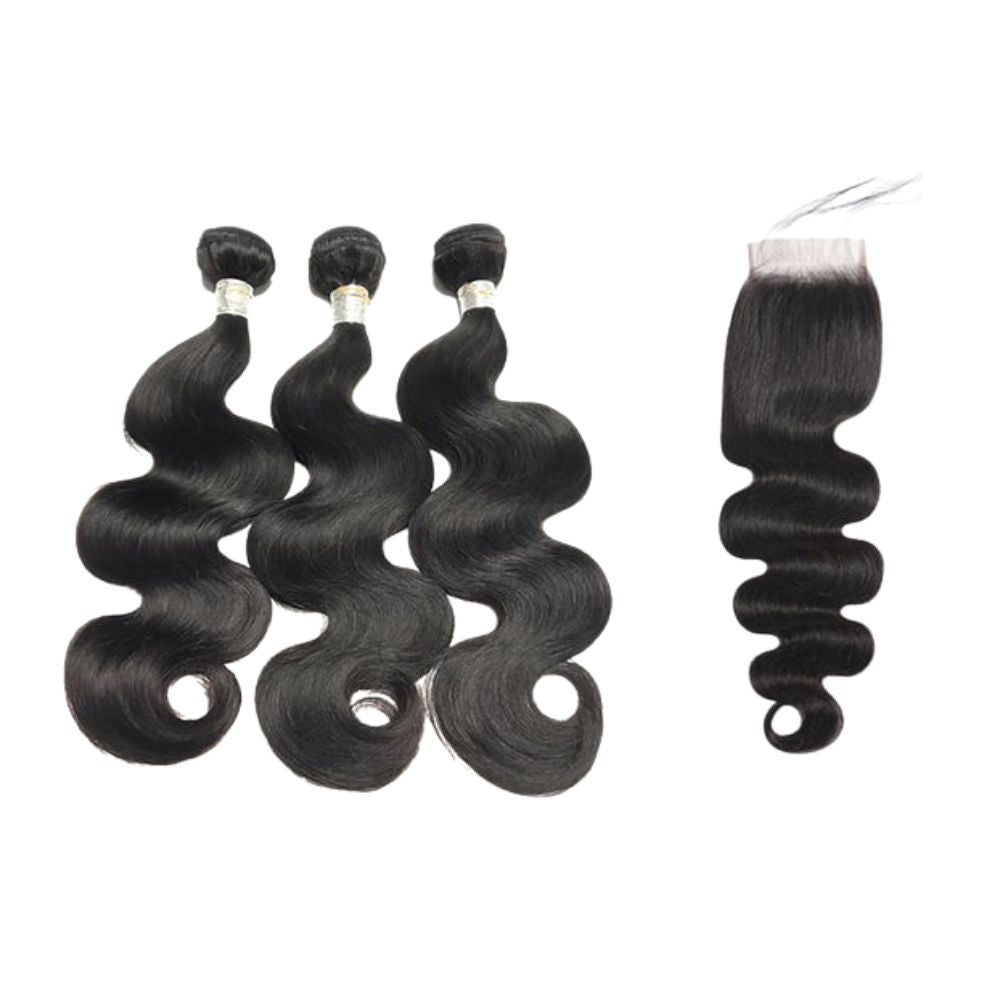 3 BUNDLES + HD LACE CLOSURE